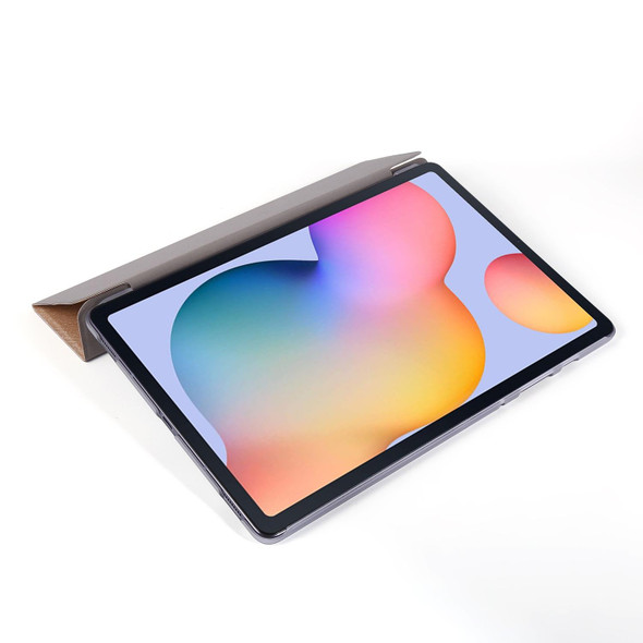 Samsung Galaxy Tab S8+ / Tab S7+ Silk Texture Flip Leather Tablet Case(Pink)
