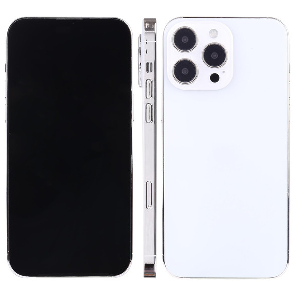 Black Screen Non-Working Fake Dummy Display Model for iPhone 14 Pro (White)