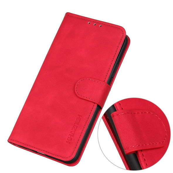 OPPO Find X3 / Find X3 Pro KHAZNEH Retro Texture PU + TPU Horizontal Flip Leather Case with Holder & Card Slots & Wallet(Red)