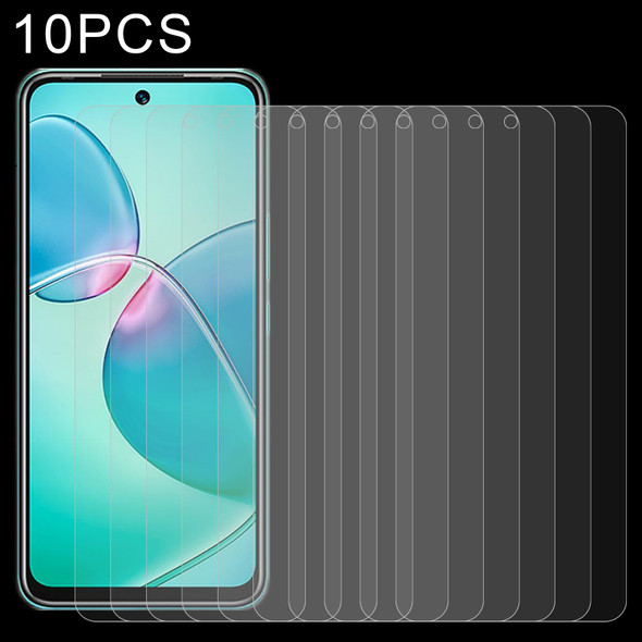 10 PCS 0.26mm 9H 2.5D Tempered Glass Film - Infinix Hot 12 Play