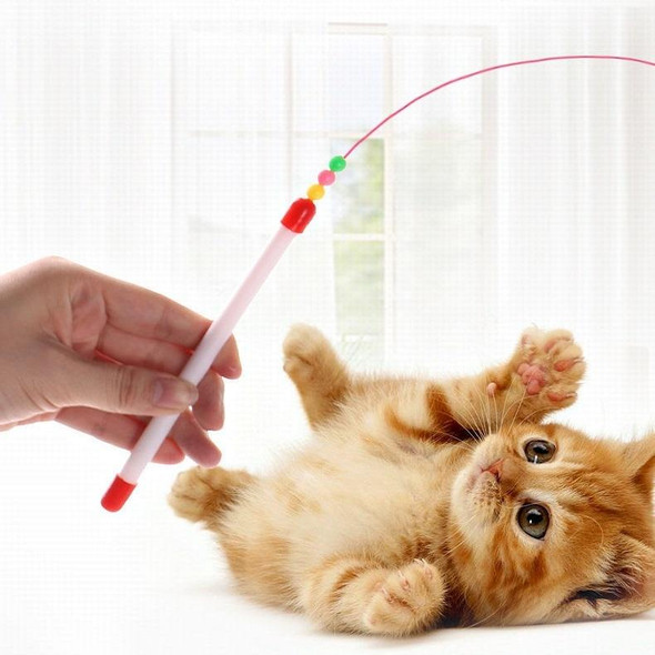 5 PCS Wire Funny Cat Stick With Bell Cat Toy, Style: Fish