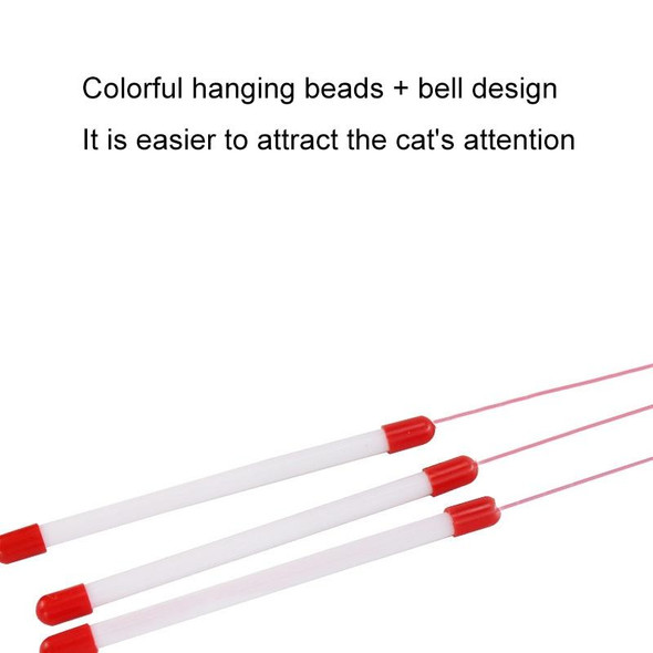 5 PCS Wire Funny Cat Stick With Bell Cat Toy, Style: Caterpillar