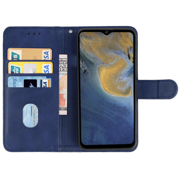 ZTE Blade A71 Leather Phone Case(Blue)