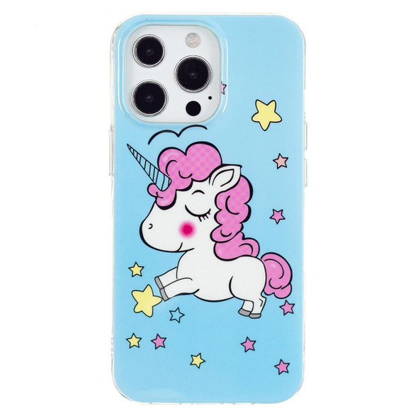 Luminous TPU Soft Protective Case - iPhone 13 Pro(Star Unicorn)