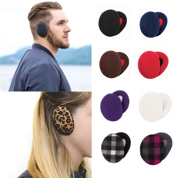 Adults Winter Bandless Warm Earmuffs Ear Protection Cover, A Pair(Black)