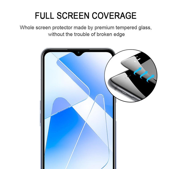 OPPO A55 5G Full Glue Full Screen Tempered Glass Film