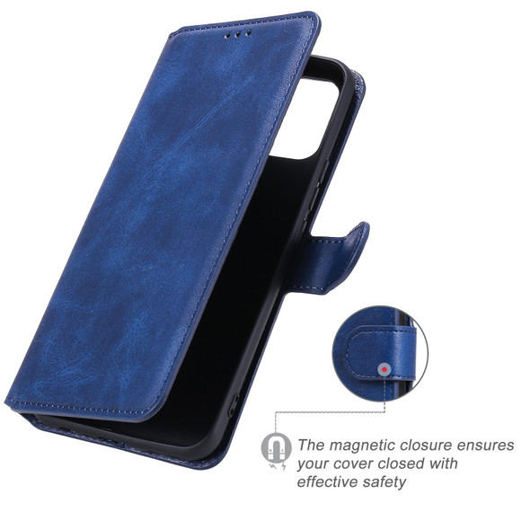 OPPO Realme 7i / C17 Classic Calf Texture PU + TPU Horizontal Flip Leather Case, with Holder & Card Slots & Wallet(Blue)