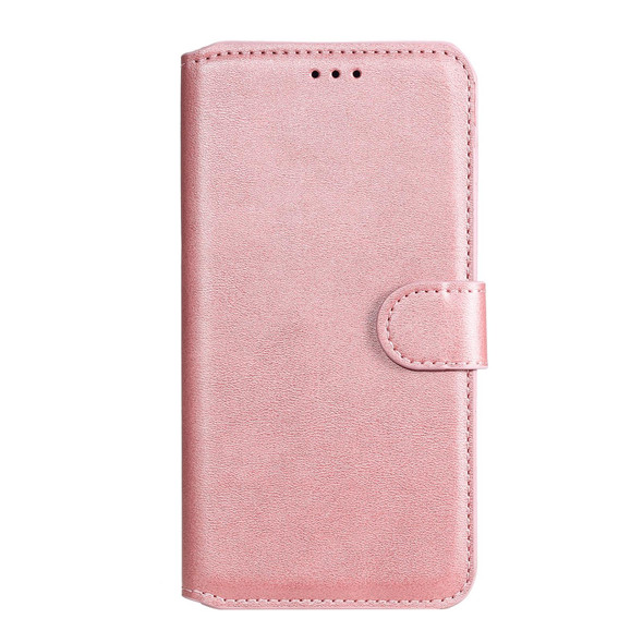 OPPO Realme C11 Classic Calf Texture PU + TPU Horizontal Flip Leather Case, with Holder & Card Slots & Wallet(Rose Gold)