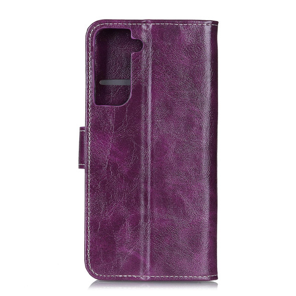 Samsung Galaxy S30 / S21 Retro Crazy Horse Texture Horizontal Flip Leather Case with Holder & Card Slots & Photo Frame & Wallet(Purple)