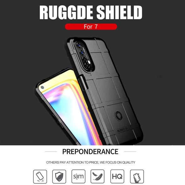 OPPO Realme 7 Full Coverage Shockproof TPU Case(Black)