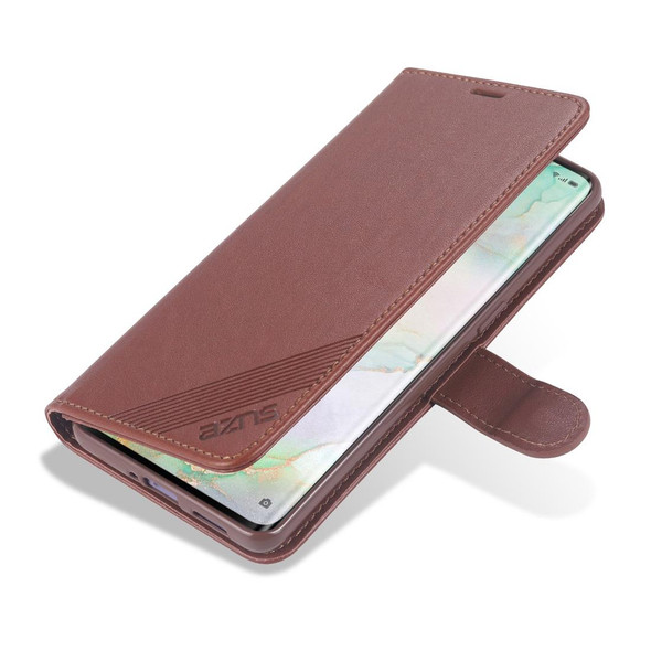 Oppo Reno4 / Reno4 Pro AZNS Sheepskin Texture Horizontal Flip Leather Case with Holder & Card Slots & Wallet(Brown)