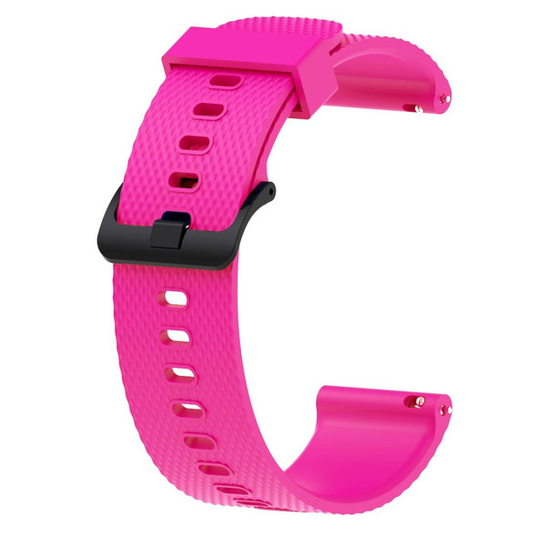 Silicone Sport Watch Band for Garmin Vivoactive 3 20mm(Rose Red)