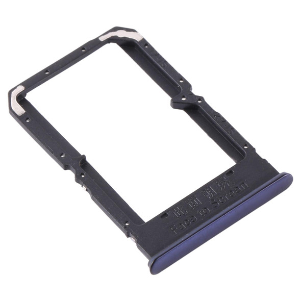 SIM Card Tray + SIM Card Tray for OPPO A92S/Reno4 Z 5G PDKM00(Black)