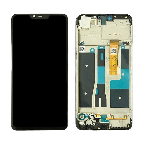 LCD Screen and Digitizer Full Assembly with Frame for OPPO A5 / A3s (High Version)(Black)