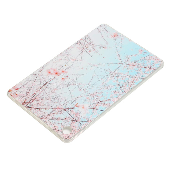 Lenovo M10 Plus Painted TPU Tablet Case(Cherry Blossoms)