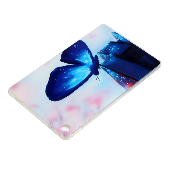 Lenovo Tab M10 Plus 10.6 3rd Gen 2022 Painted TPU Tablet Case(Blue Butterfly)