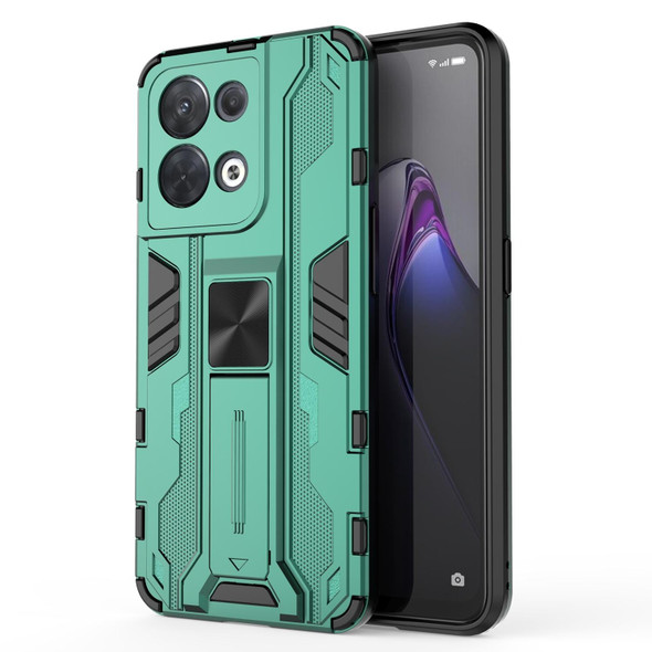 OPPO Reno8 5G Supersonic PC + TPU Shock-proof Phone Case(Green)