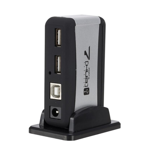 7 x USB 2.0 HUB with Base, US Plug