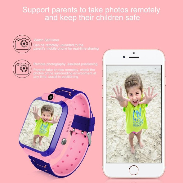 Q120 1.44 inch Color Screen Smartwatch for Children IP67 Waterproof, Support LBS Positioning / Two-way Dialing / One-key First-aid / Voice Monitoring / Setracker APP(Blue)