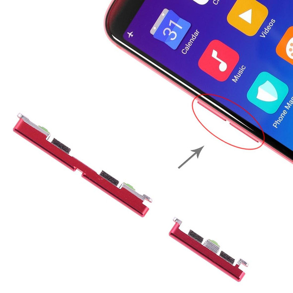 Side Keys for OPPO R11s(Red)