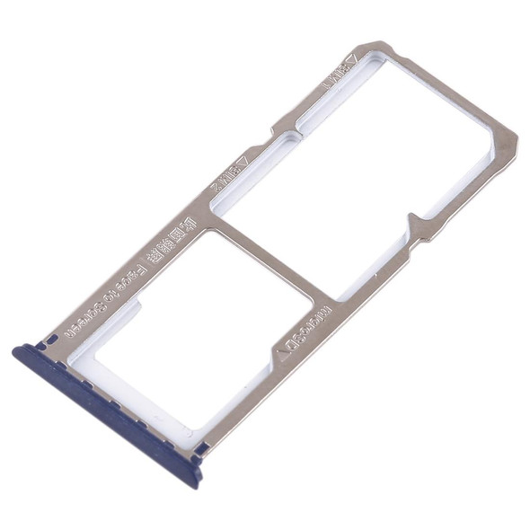 2 x SIM Card Tray + Micro SD Card Tray for OPPO A1(Blue)