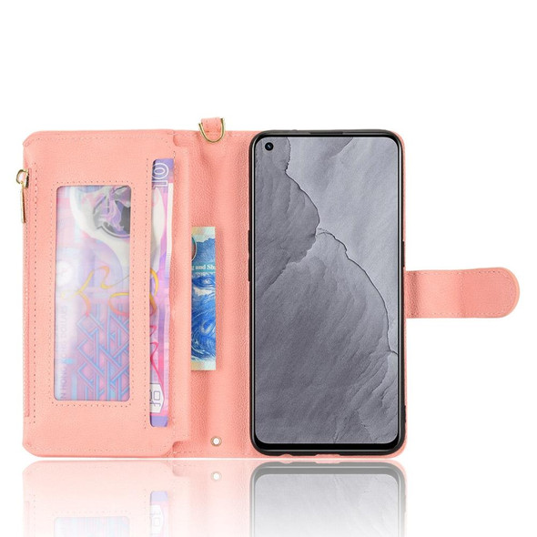 OPPO Realme GT Master / K9 Litchi Texture Zipper Leather Phone Case(Pink)