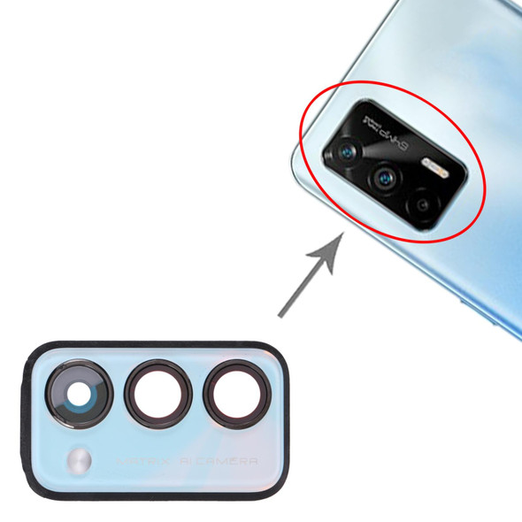 Back Camera Lens Frame for OPPO Realme Q3 Pro 5G / Realme Q3 Pro Carnival (Blue)