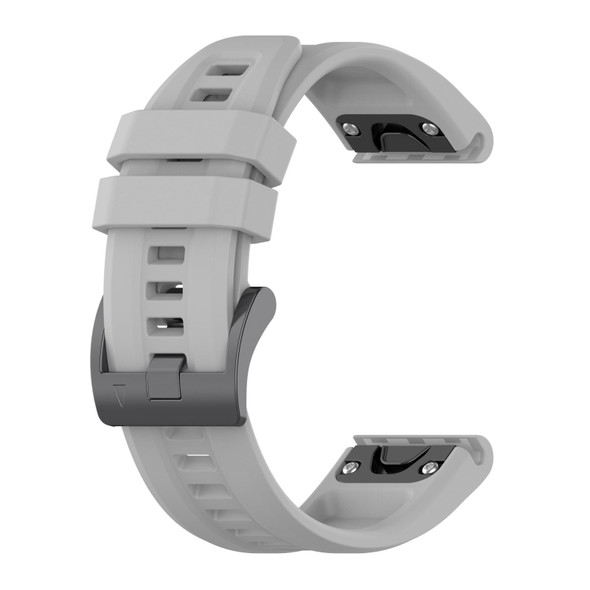 Garmin Fenix 7S Sapphire Solar 20mm Silicone Solid Color Watch Band(Grey)
