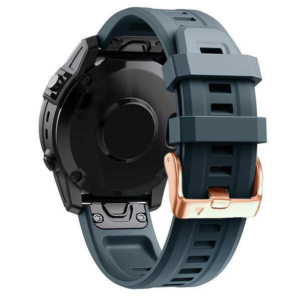Garmin Fenix 6S 20mm Silicone Watch Band(Navy Blue)