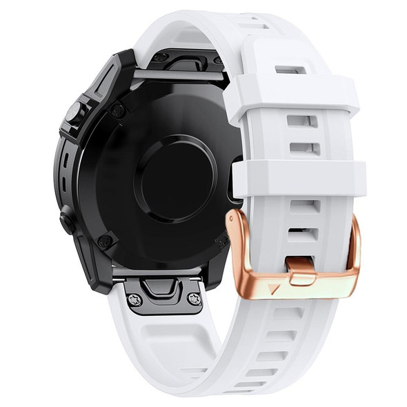 Garmin Fenix 6S 20mm Silicone Watch Band(White)