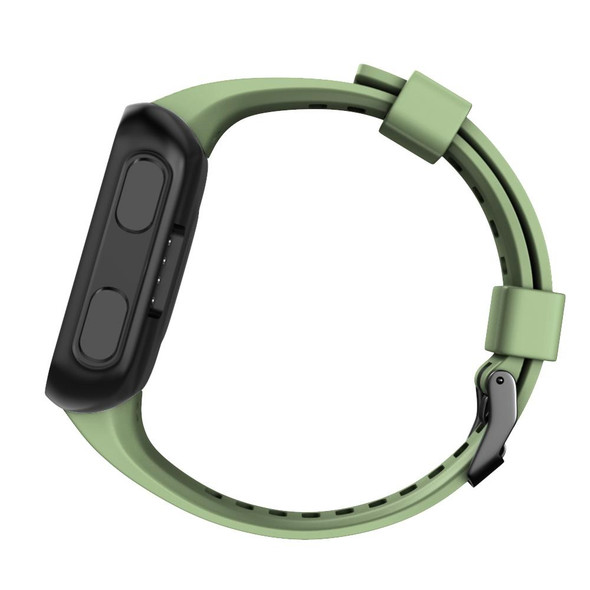 Garmin Forerunner 35 Black Buckle Silicone Watch Band(Army Green)