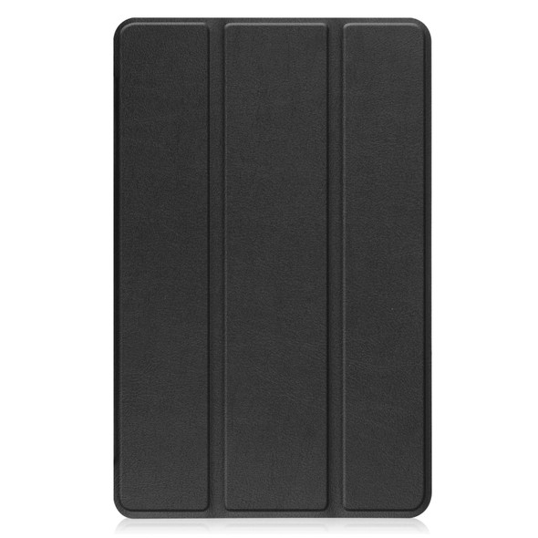 Lenovo Legion Y700 Three-folding Holder Custer Texture Leather Tablet Case(Black)