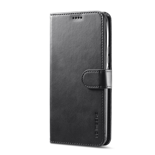 OPPO Realme C35 LC.IMEEKE Calf Texture Leather Phone Case(Black)