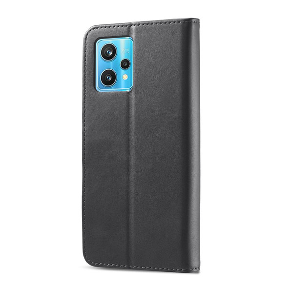 Realme 9 Pro LC.IMEEKE Calf Texture Leather Phone Case(Black)