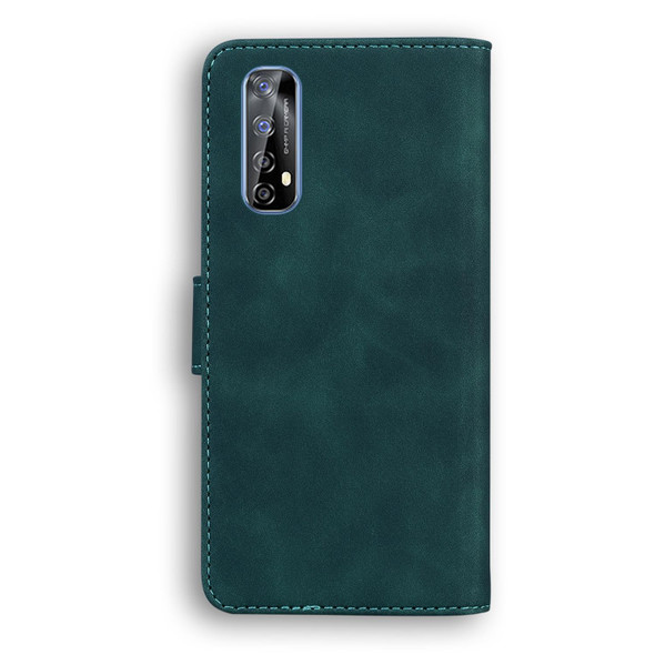 OPPO Realme 7/Realme Narzo 20 Pro Skin Feel Pure Color Flip Leather Phone Case(Green)