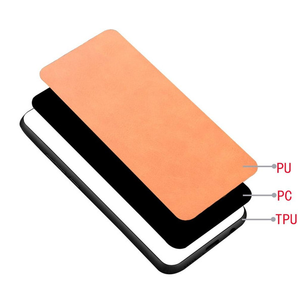 OPPO Find X3 / Find X3 Pro Shockproof Sewing Cow Pattern Skin PC + PU + TPU Case(Orange)