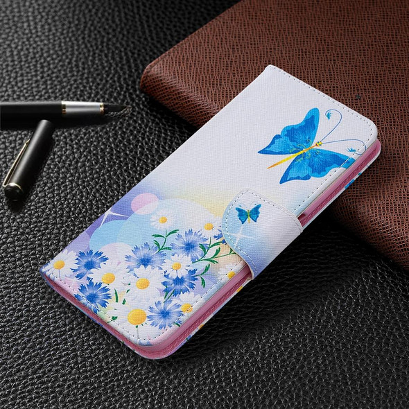 OPPO Realme 6 Pro Colored Drawing Pattern Horizontal Flip Leather Case with Holder & Card Slots & Wallet(Butterfly Love)