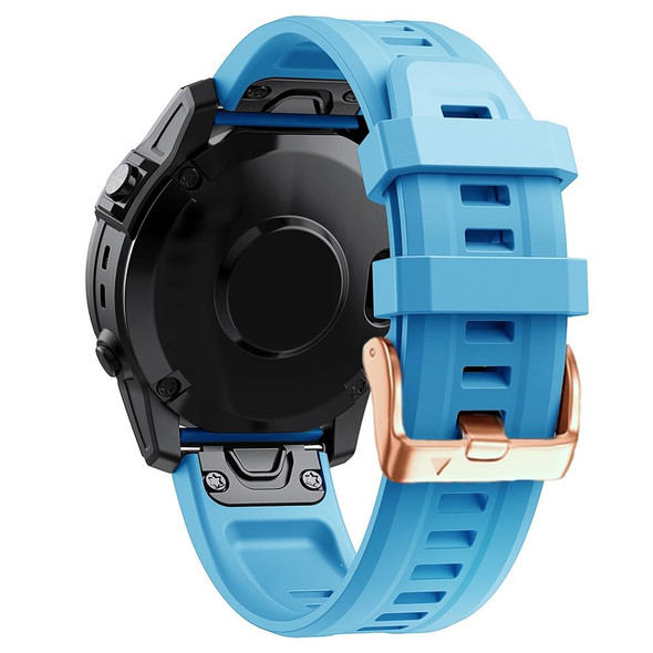 Garmin Fenix 6S 20mm Silicone Watch Band(Sky Blue)
