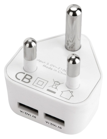 Volkano Dual USB Wall Charger with Multiple Circuit Protection