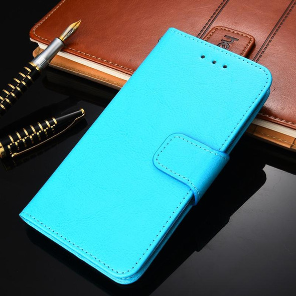 OPPO Reno6 Pro 5G Crystal Texture Leather Phone Case(Light Blue)