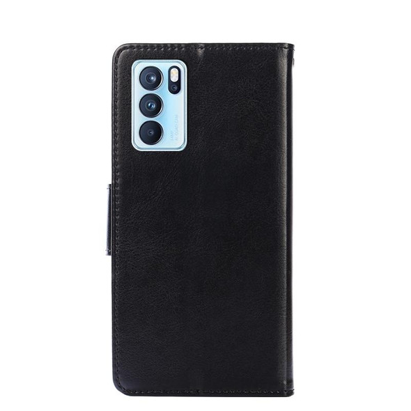 OPPO Reno6 Pro 5G Crystal Texture Leather Phone Case(Black)