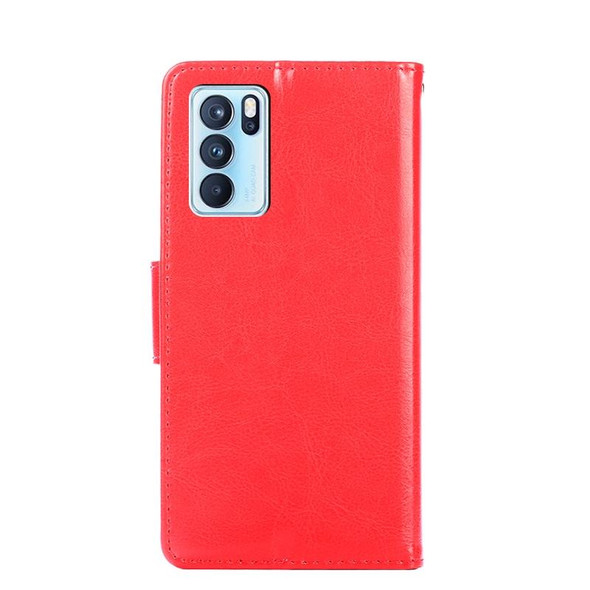 OPPO Reno6 Pro 5G Crystal Texture Leather Phone Case(Red)