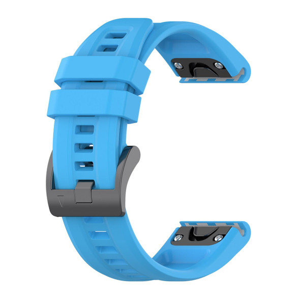 Garmin Fenix 7X Quick Release Silicone Watch Band(Sky Blue)