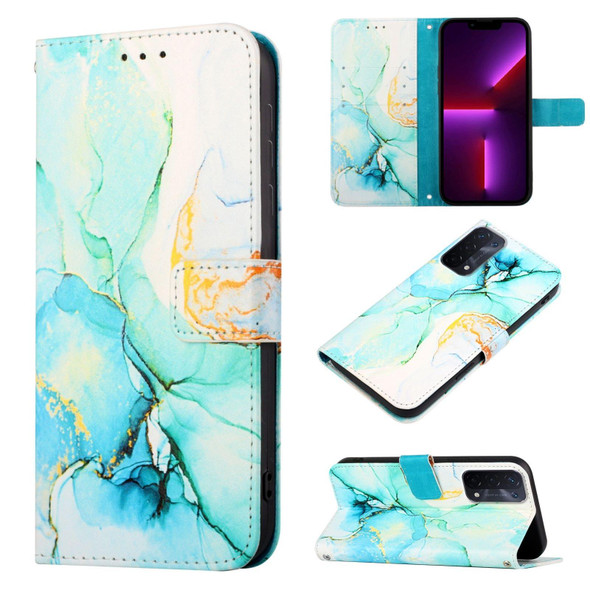 OPPO A54 5G / A74 5G / A93 5G PT003 Marble Pattern Flip Leather Phone Case(LS003)
