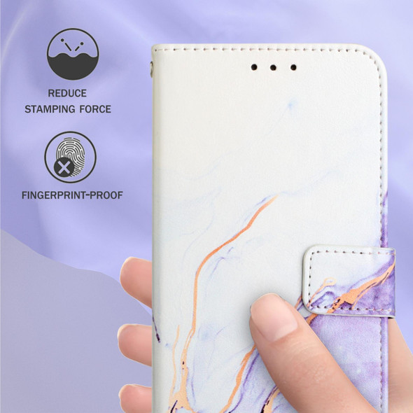 Realme 8i PT003 Marble Pattern Flip Leather Phone Case(LS006)