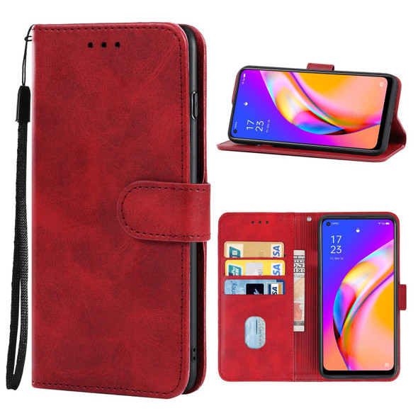 Leather Phone Case - OPPO A94 5G(Red)