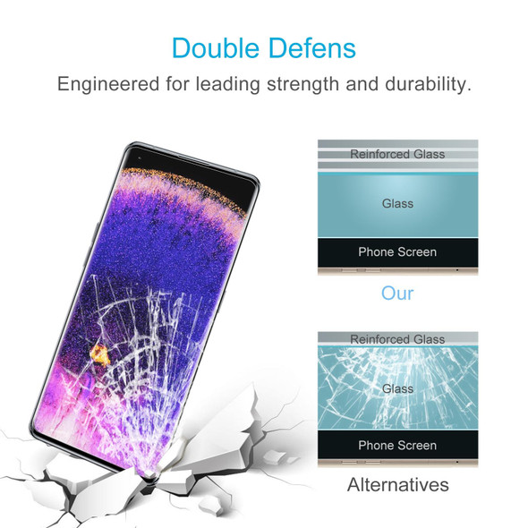 10 PCS 0.26mm 9H 2.5D Tempered Glass Film - OPPO Find X5