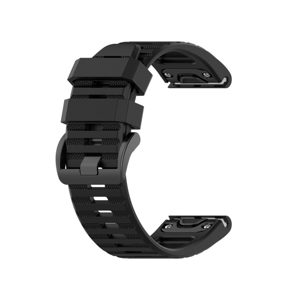 Garmin Fenix 3 Sapphire Version 26mm Silicone Watch Band(Black)