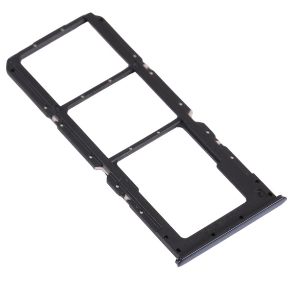 SIM Card Tray + SIM Card Tray + Micro SD Card Tray for OPPO A74 4G CPH2219 (Black)