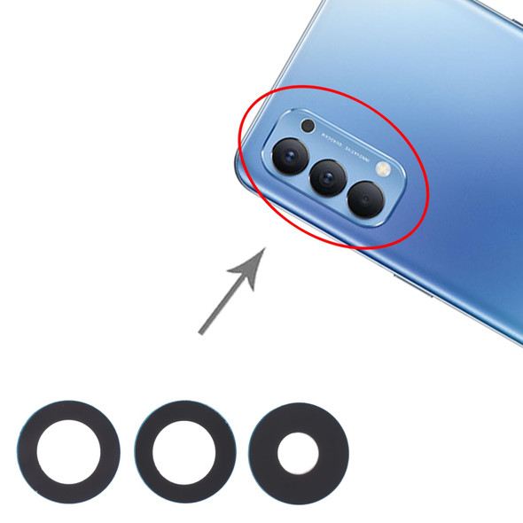 10 PCS Back Camera Lens for OPPO Reno4 4G / Reno4 5G